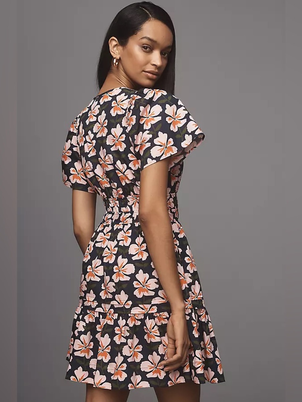 NWT Anthropologie Somerset Floral Mini Dress Sz S - Picture 2 of 7